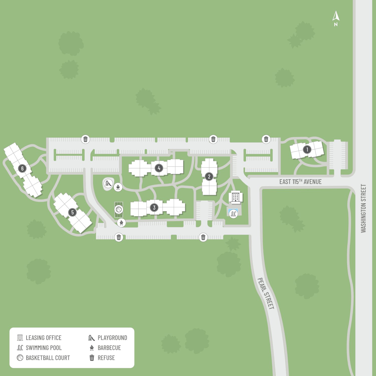 the oslo apartments site map